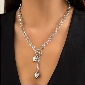 New Trend Elegant Jewelry Big Heart Pendant Necklace